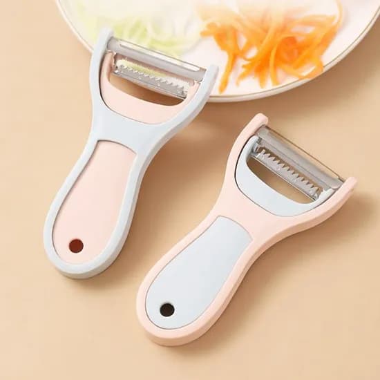 투인원 감자칼, DD-12912-2, 핑크블루, 1개