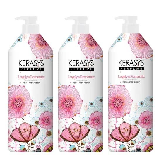 케라시스 퍼퓸 린스 러블리 앤 로맨틱, 980ml, 3개