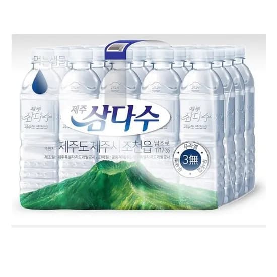 제주 삼다수, 무라벨, 500ml, 40개