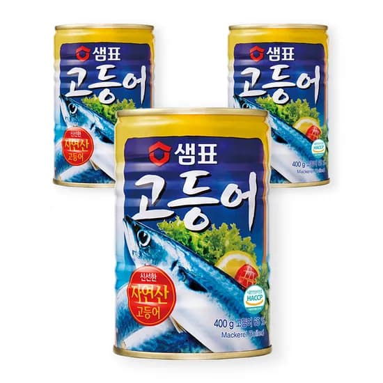 샘표 고등어 통조림 400g 3개