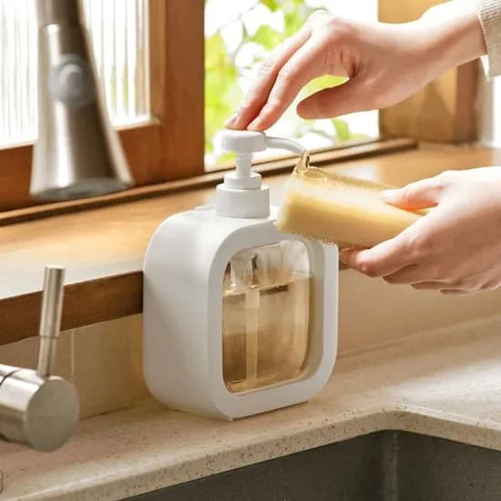 온더벨라 투명 인테리어 디스펜서 리필용기 300ml 500ml 1세트