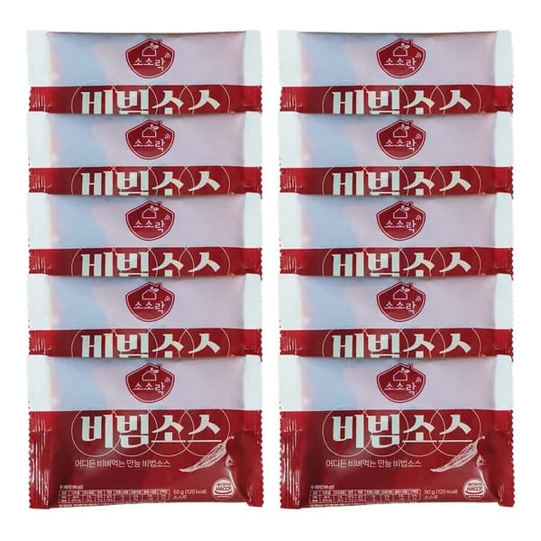 비빔소스 50g 30개 9,800원