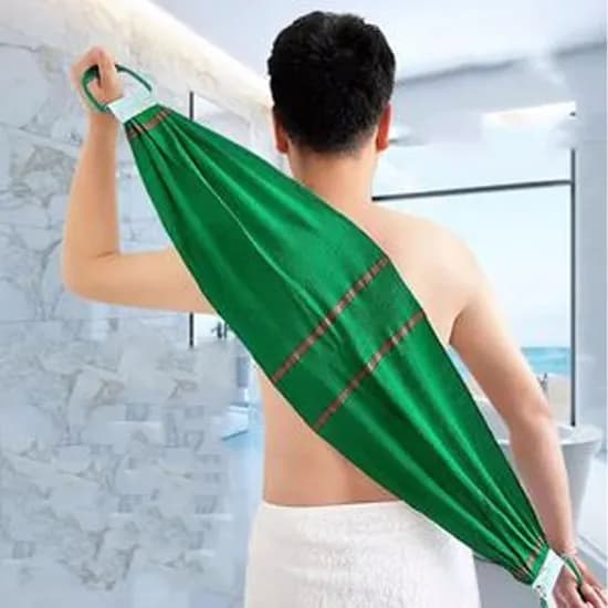 시원하게 밀리는 타월고리 때수건 그린 2개