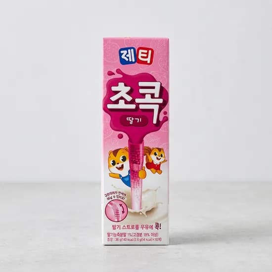 제티 초콕 스트로우 딸기, 36g, 10개입, 2개
