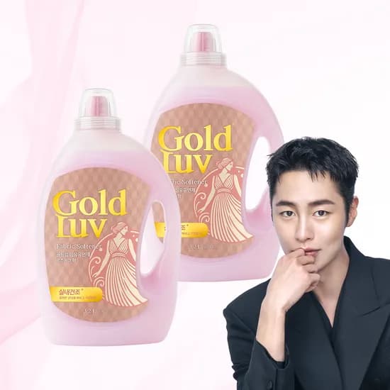 골드럽 섬유유연제 로즈핑크 3.2L 2개