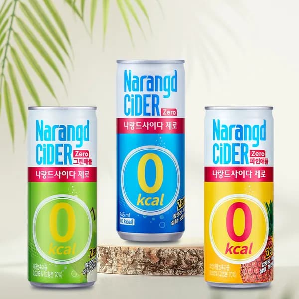 동아오츠카 나랑드사이다 제로 파인애플 240ml 30캔