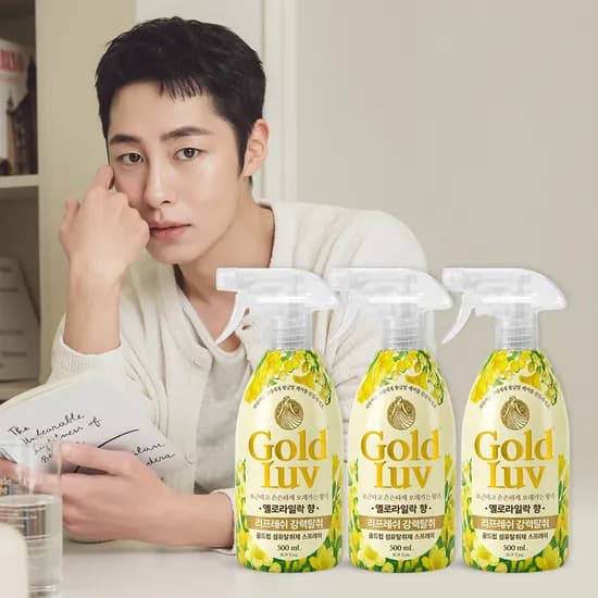 골드럽 리프레쉬 섬유탈취제 옐로라일락 500ml 3개