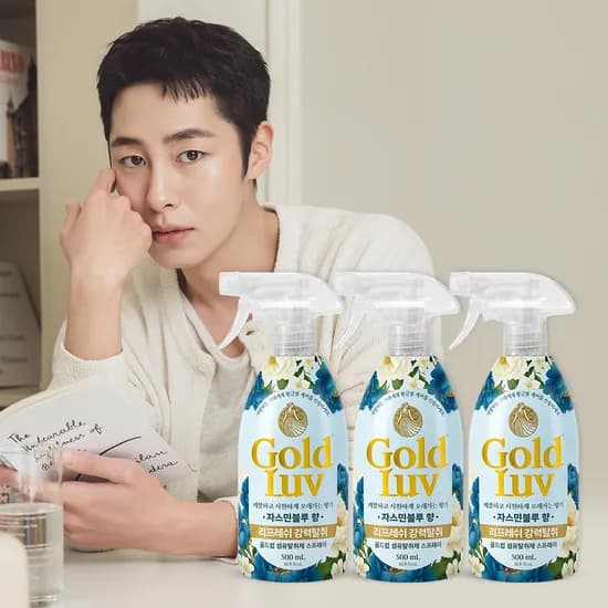 골드럽 섬유탈취제 자스민블루, 500ml, 3개