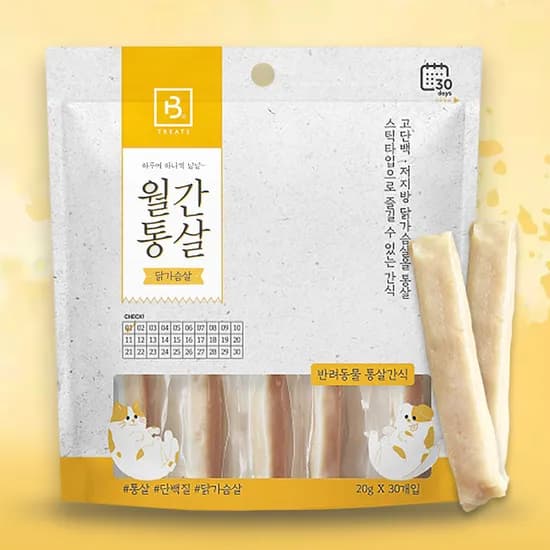 브리더랩 월간통살, 닭가슴살, 600g, 1개