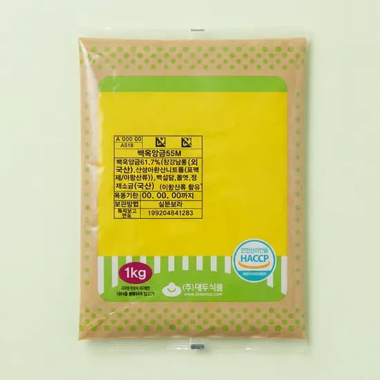 대두식품 백옥 앙금 1kg 1개 6,940원