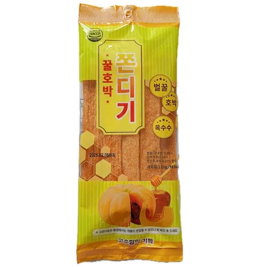 햅푸드 꿀호박 쫀디기 100g 20개
