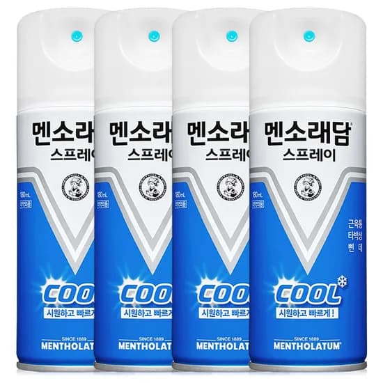 멘소래담 스프레이 쿨 180ml 4개
