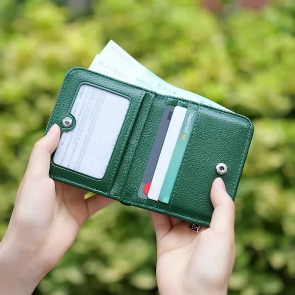 소가죽 여성 미니 반지갑 그린 10.2x8.5x1cm 1개 19,800원