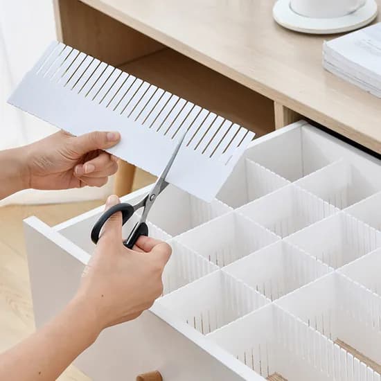 에코벨 잘라쓰는 파티션 칸막이 화이트 38x7cm 4P 1개