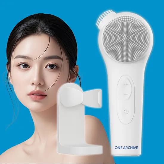 원아카이브 진동 클렌저 2세대 실리콘 브러쉬 퓨어화이트 1개