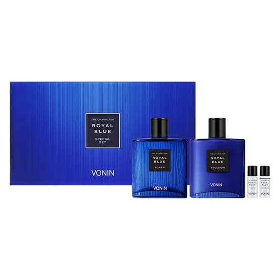 보닌 더 캐릭터 로열블루 2종 기획, 스킨 140ml + 5ml + 에멀전 140ml + 5ml, 1세트