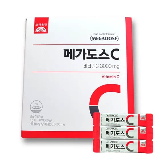 고려은단 메가도스C 비타민C 3g 100포 1개