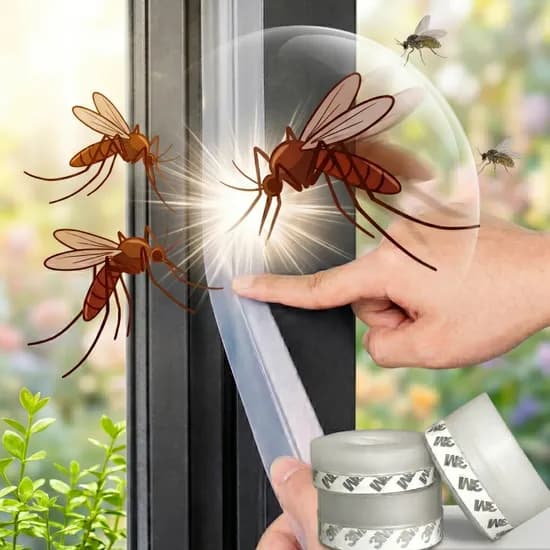 창문 벌레 차단 틈막이 문풍지, 25mm x 3M, 2개