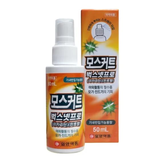 일양약품 모스커트 벅스넷프로 뿌리는 진드기 퇴치제 모기 기피제 스프레이 50ml 1개