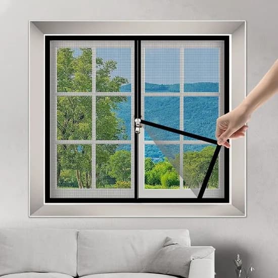창문 지퍼방충망 100x120cm 1개