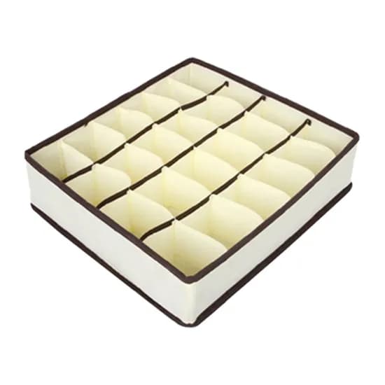 속옷정리함 부직포 24칸 아이보리 1개
