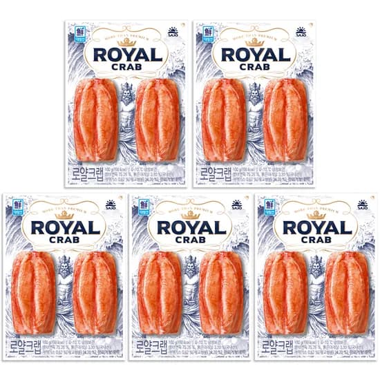사조대림 로얄크랩 100g 5개