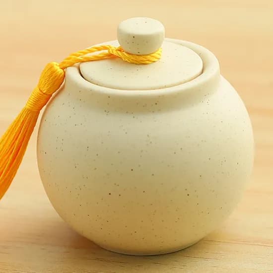 제이로이 복담 세라믹 미니 소금단지, 매트베이지, 50ml, 1개