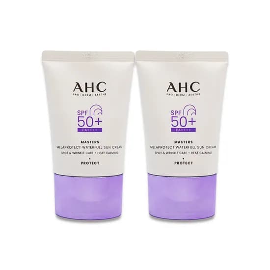AHC 마스터즈 멜라프로텍트 워터풀 선크림 SPF50+ 40ml 2개