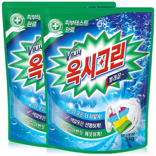 옥시크린 리필형 표백제 3kg 2개