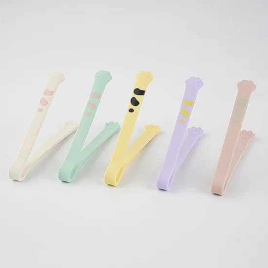 실리콘 고양이 발 집게 화이트 소 2개