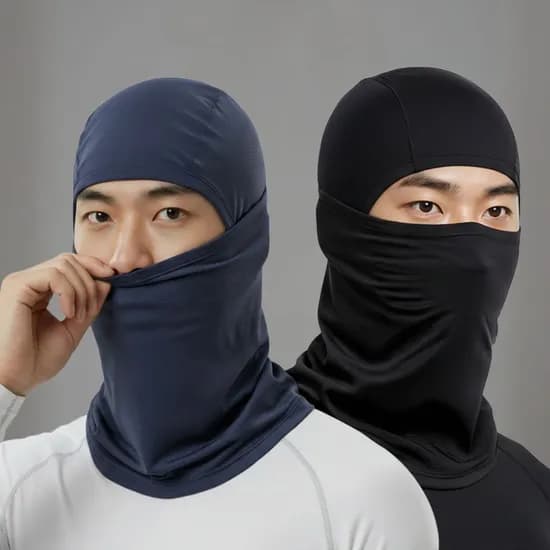 여름 자외선차단 쿨 바라클라바, 블랙+네이비, FREE, 2개