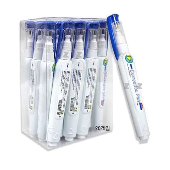 커렉션 펜 수정펜 수정테이프 화이트 사무용품 필기구, 7ml, 1개