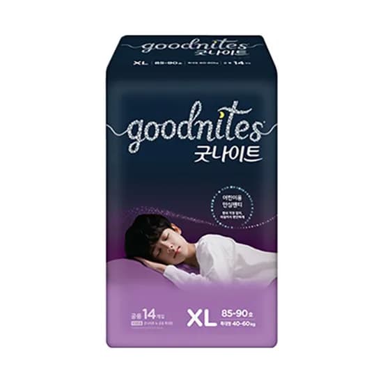 유한킴벌리 굿나이트 팬티형 키즈 기저귀, 특대형, 14매