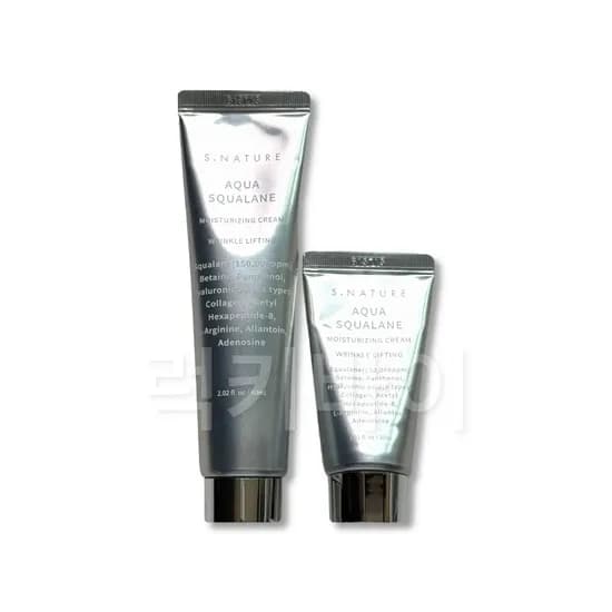 에스네이처 아쿠아 스쿠알란 수분크림 기획세트, 60ml + 30ml, 1개