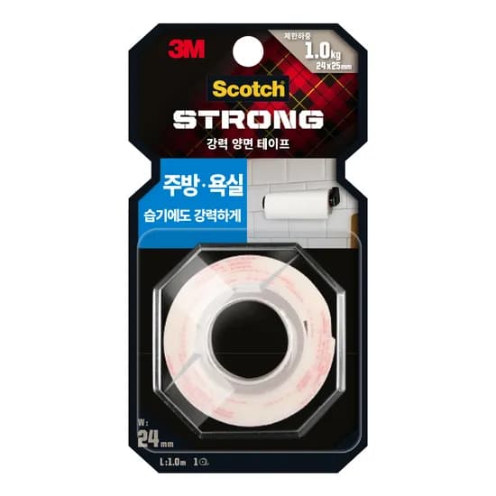 3M 스카치 주방욕실용 폼 양면테이프 KB210 24mmx1m 1개