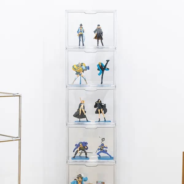 McEDA 투명 아크릴케이스 피규어 인형 보관함 36x22x28 5개
