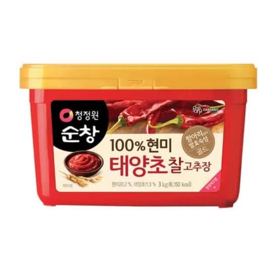 청정원 태양초 현미 찰고추장, 3kg, 1개