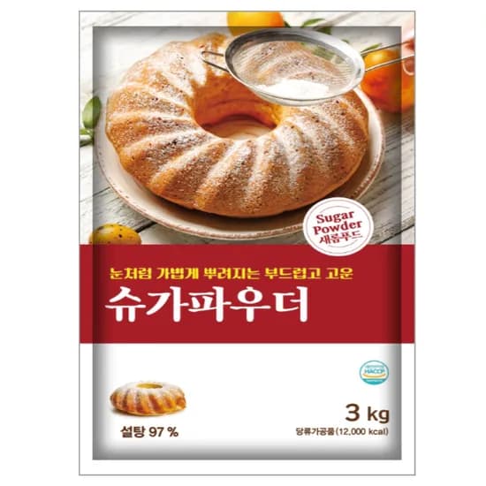 새롬푸드 슈가파우더 3kg 1개