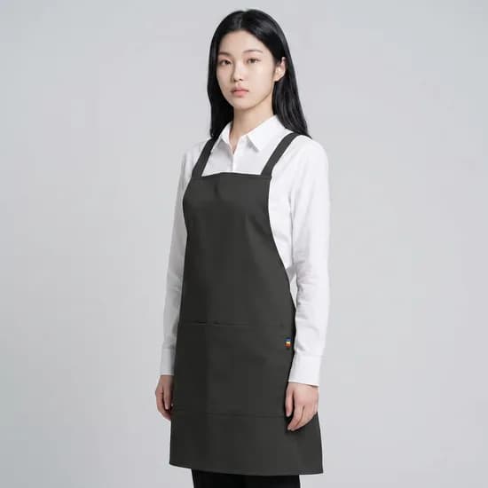 바리스타 폴리 앞치마 블랙 1개