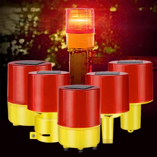 태양광 LED 경광등 JS-04 자석형 80x116mm 1개