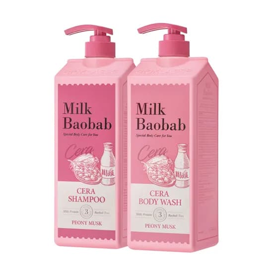 밀크바오밥 세라 샴푸 바디워시 피오니머스크 1200ml 1개