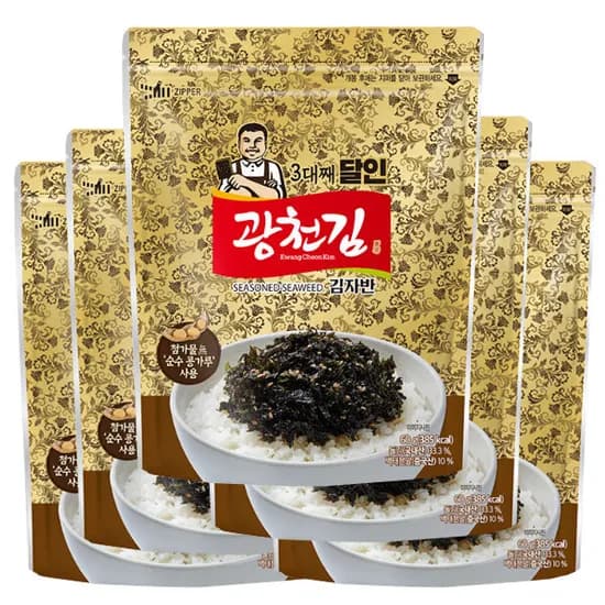 광천김 3대째 달인 김자반, 60g, 5봉