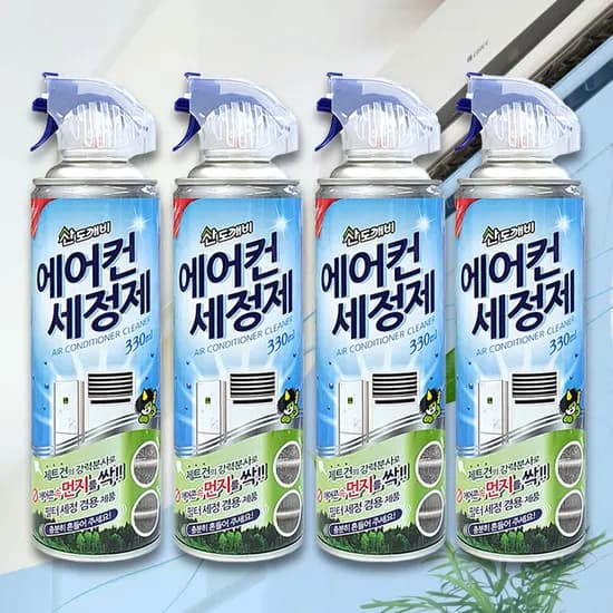 산도깨비 에어컨 세정제, 330ml, 4개