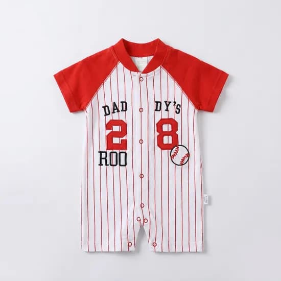 조이멀티 28루 야구 유아 반팔 우주복 6-9