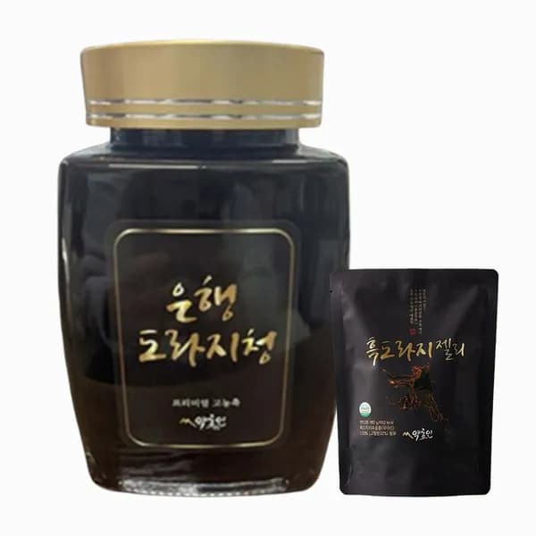 약초인 은행도라지청 1kg + 흑도라지 젤리 180g 1세트
