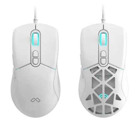 맥스틸 C타입 USB 저소음 LED 게이밍 마우스 GM-MCU30 화이트 1개