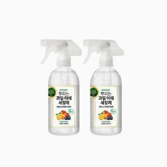 슈가버블 뿌리는 과일야채 세정제 500ml 2개
