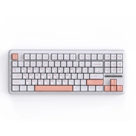 AULA F87 Pro 유선 기계식 키보드, 세이야축, 라이트올리비아, 1개