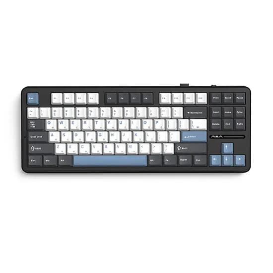AULA F87Pro 유무선 한글 기계식 키보드, LEOBOG 회목축 V4, 인디고블랙, 1개