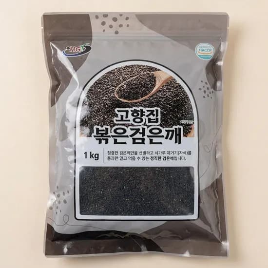 농가식품 볶은검정깨 1kg 1개